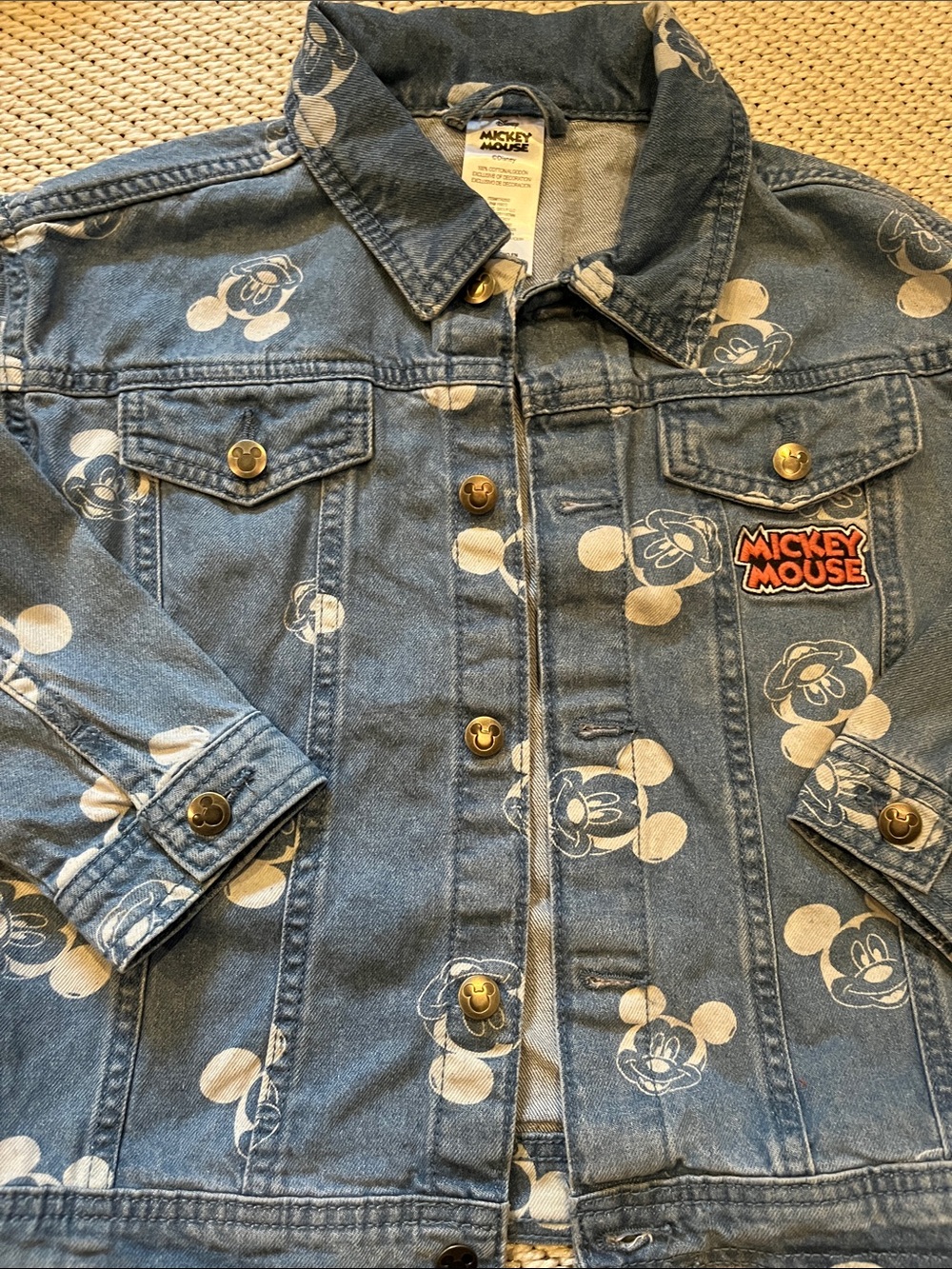 Jacket Mickey Mouse boys new size 6 cotton Disney